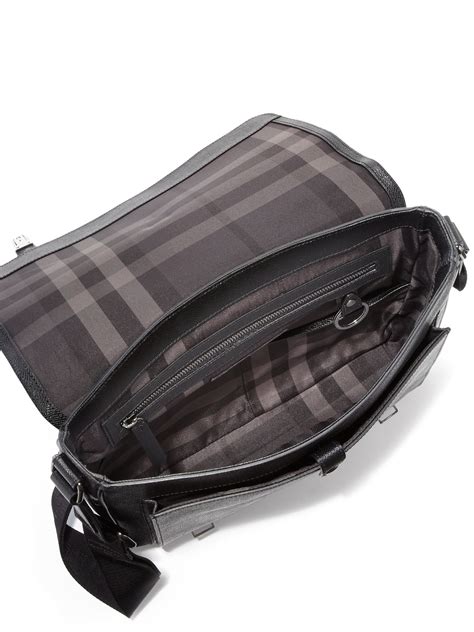 burberry leather black men|Burberry over the shoulder bags.